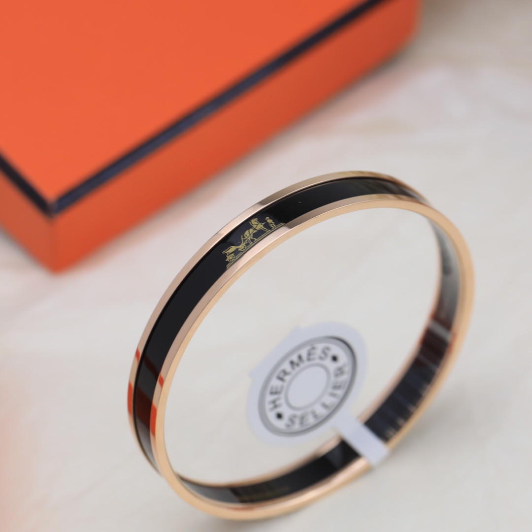 H**mes enamel bracelet(customized products cannot be returned or exchanged)