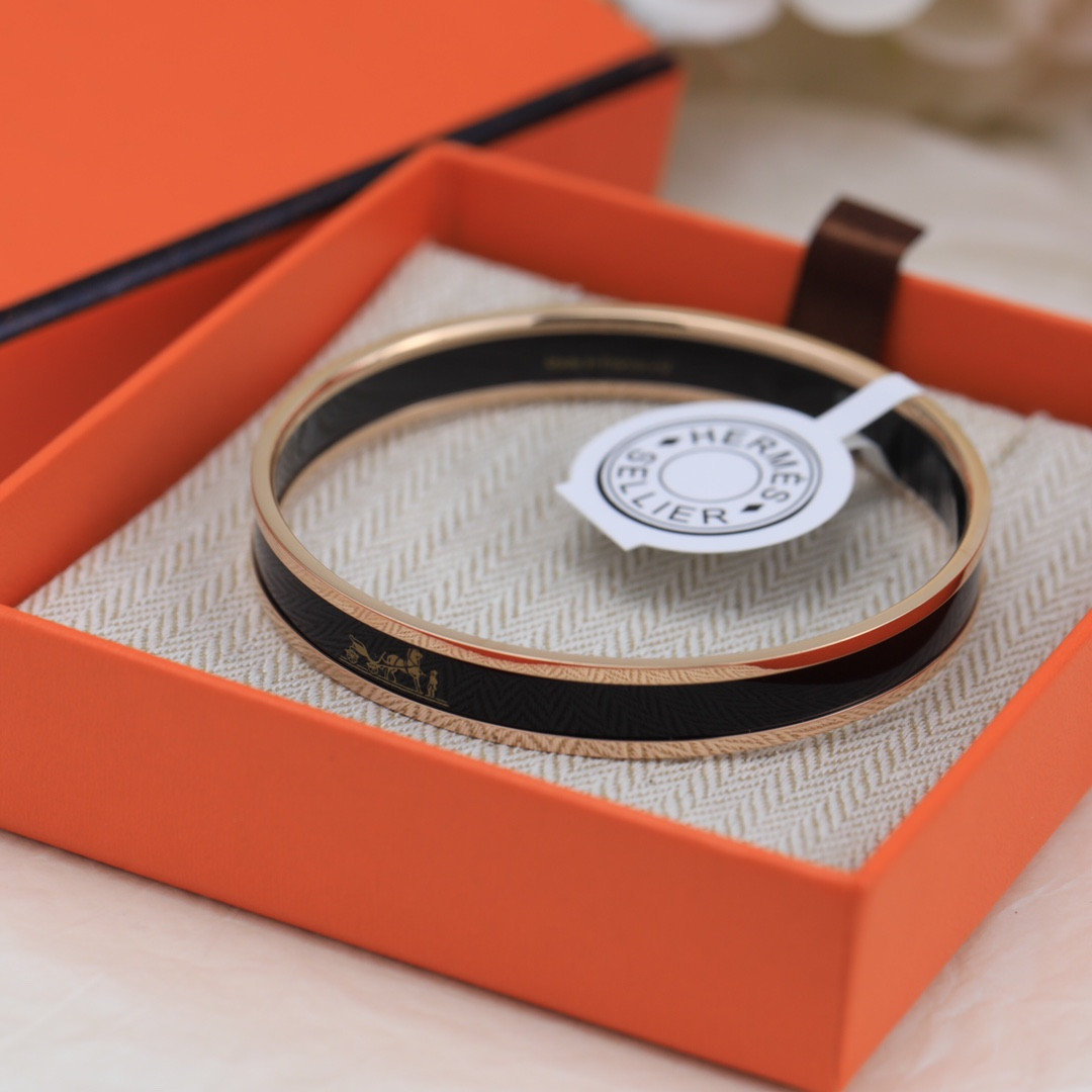 H**mes enamel bracelet(customized products cannot be returned or exchanged)