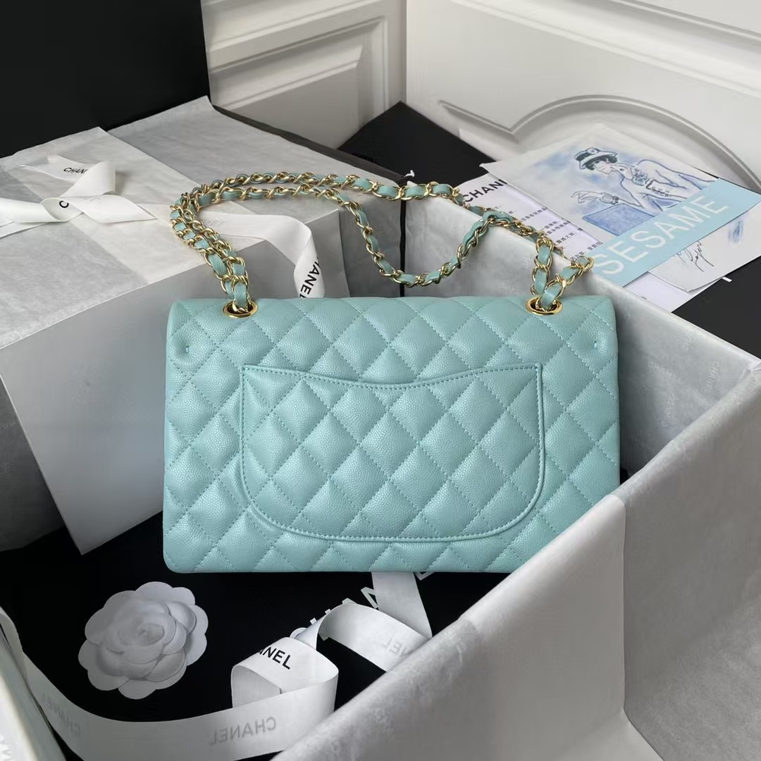 Ch*el classic flap bag 15.5×25.5×6.5cm