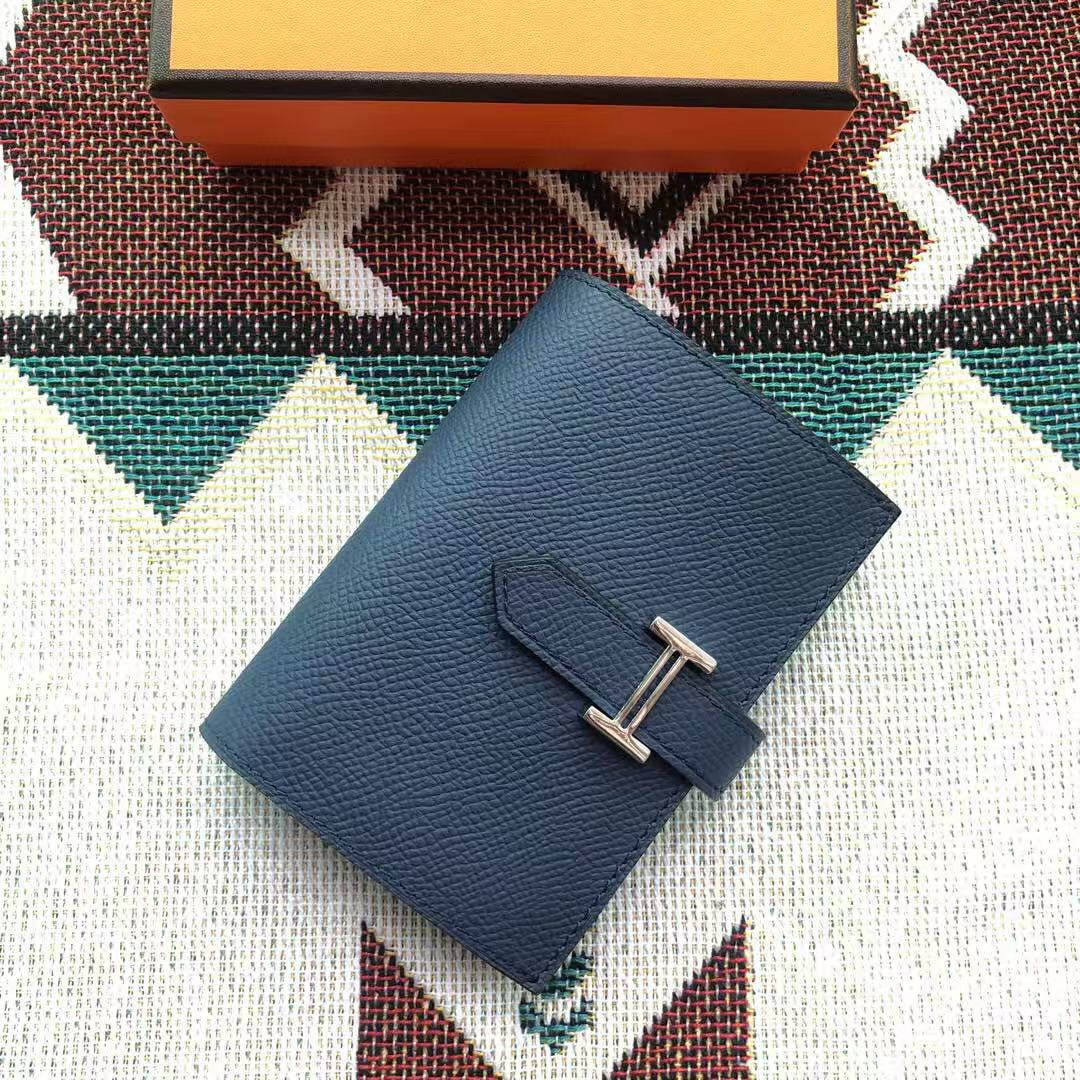 H**mes bearn wallet 11x8.5x2.5cm