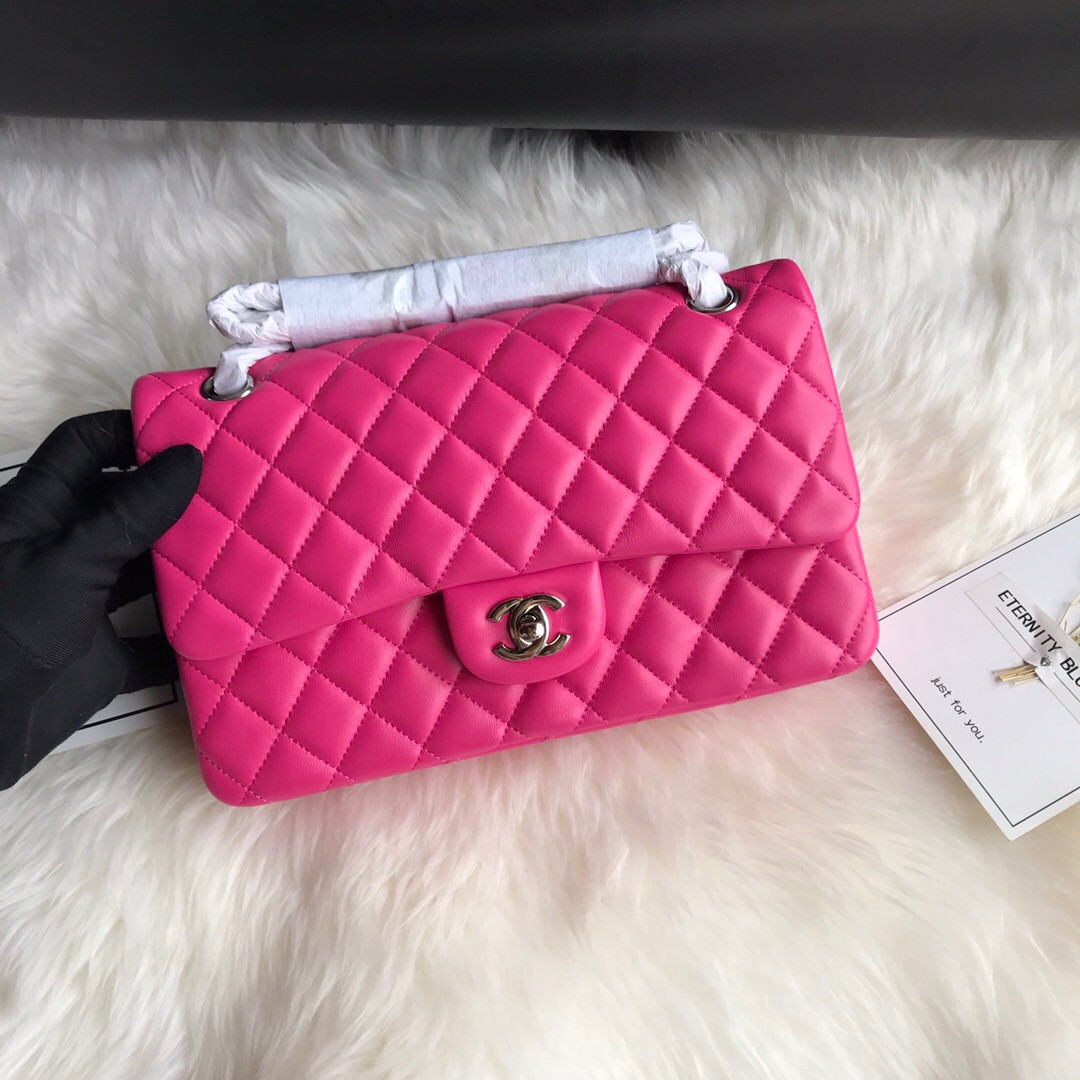 Ch*el classic handbag 15.5 × 25.5 × 6.5 cm
