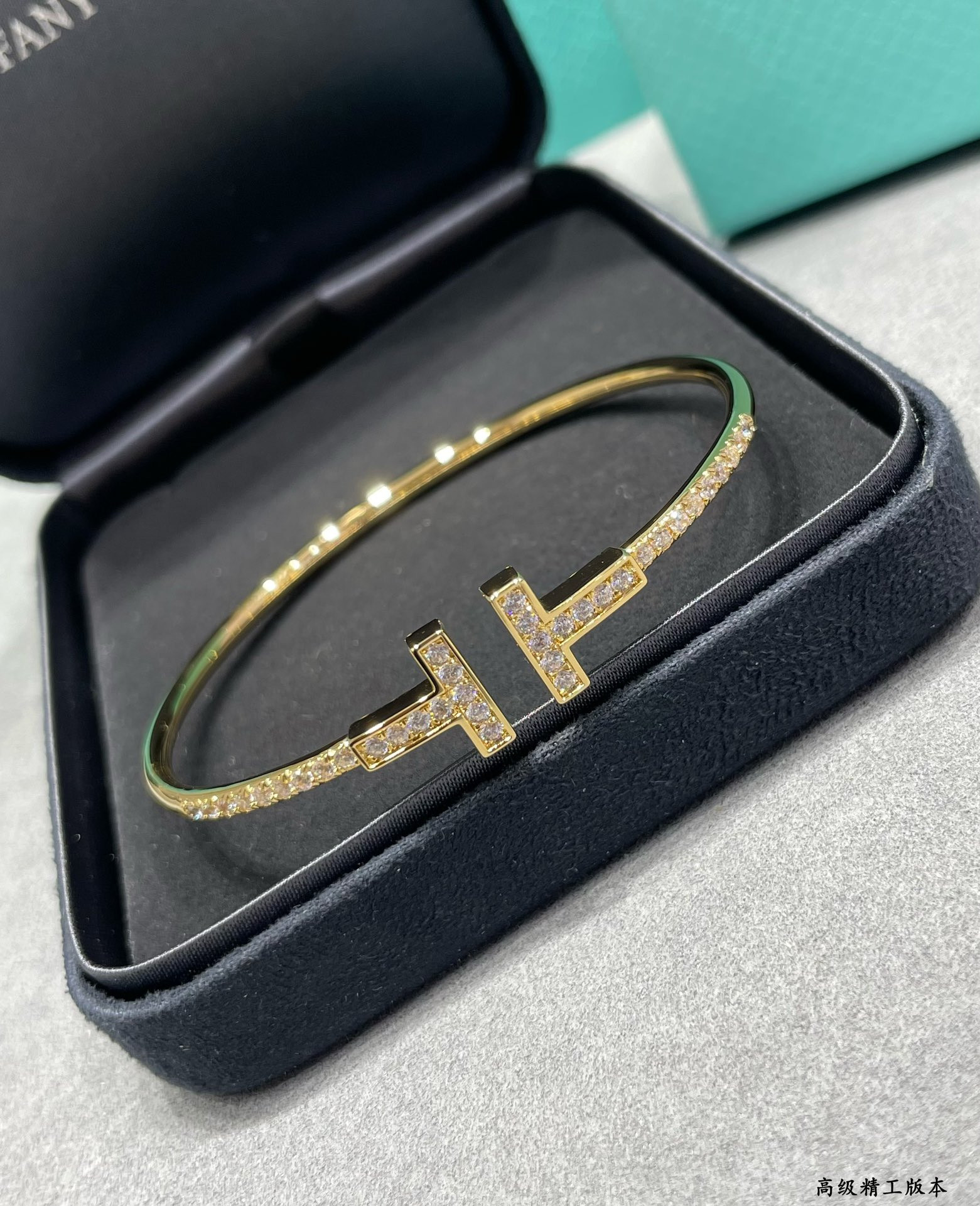 t*f*ny & co. double t Di*m*nd half bracelet