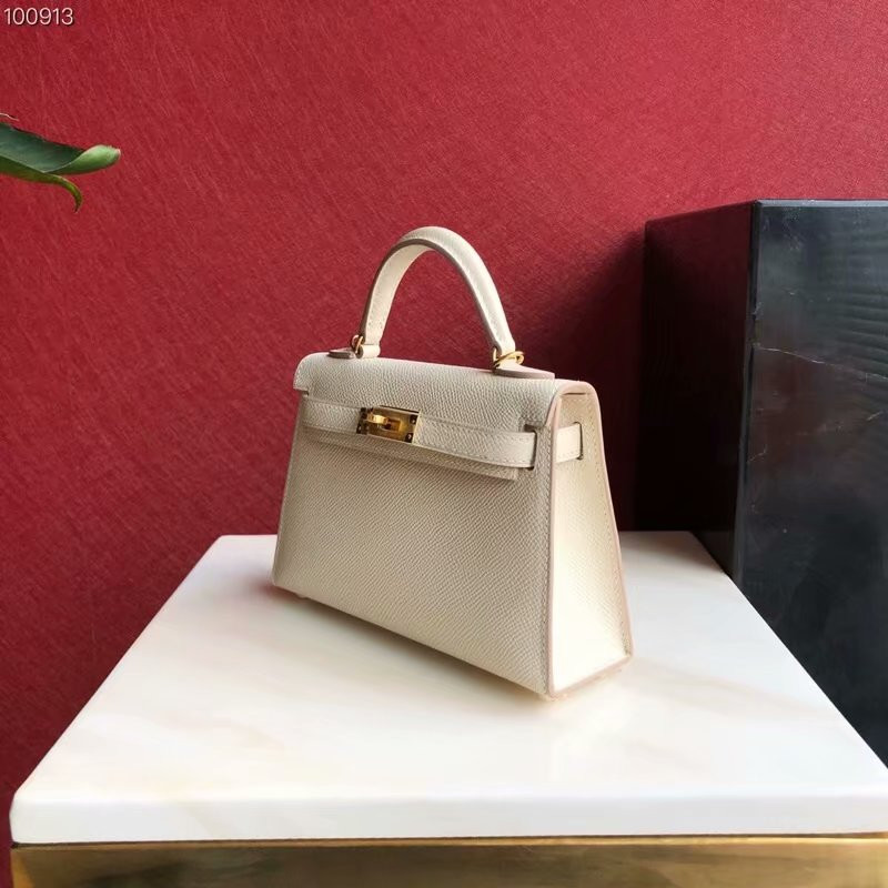 H**mes epsom handmade kelly mini 19