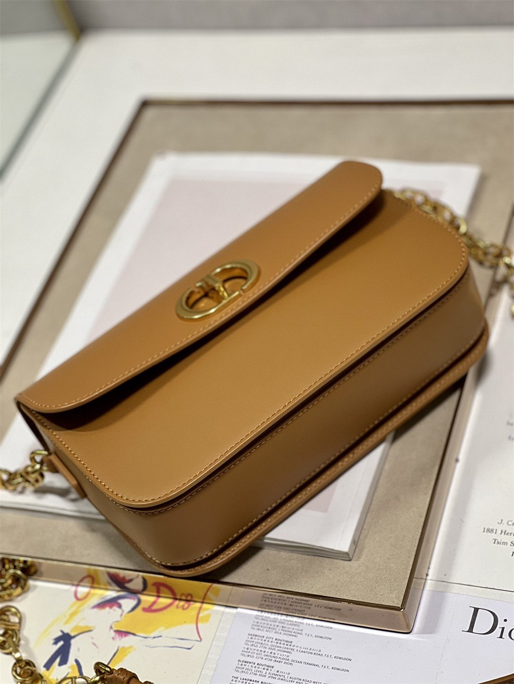 D*or 30 montaigne avenue caramel 22.5 x 12.5 x 6.5 cm