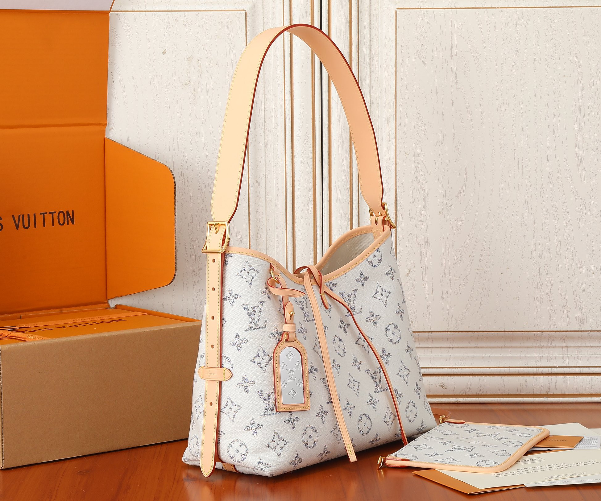 LV CarryAll PM  M24707 11.6x9.4x4.7 inches