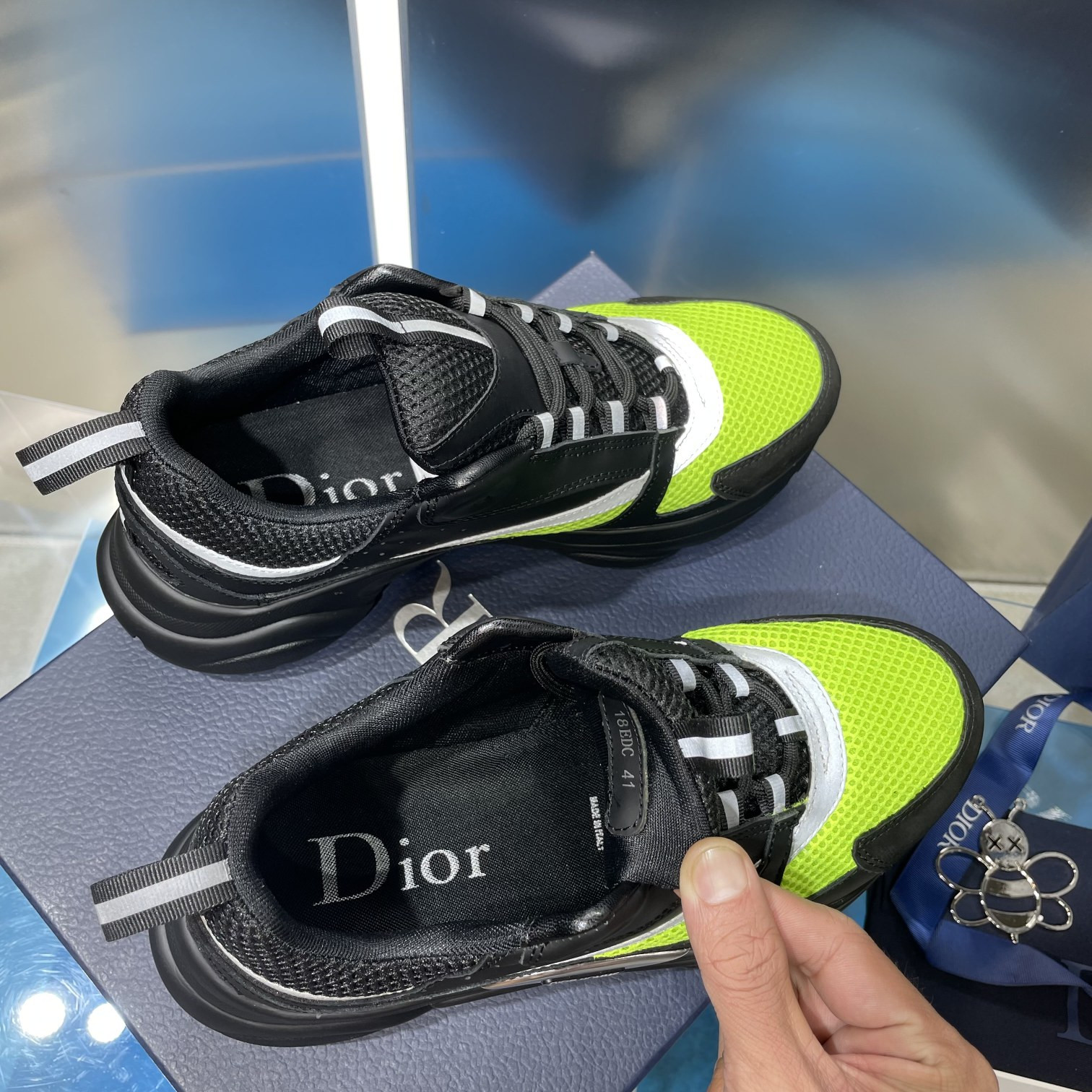 ua D*or b22 black and green sneaker