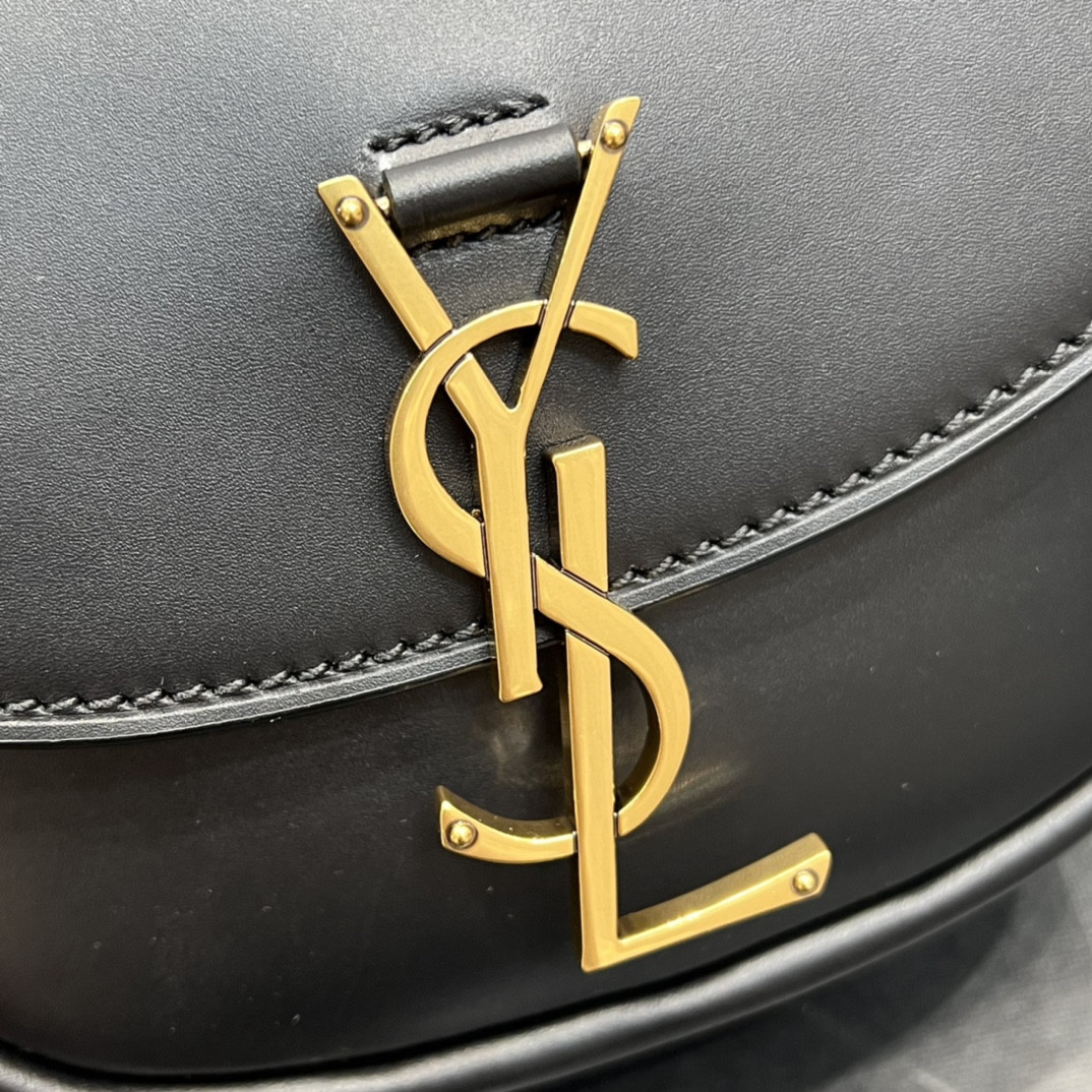 Y*L kaia small satchel in smooth leather 7.2 x 6.1 x 2.1 inches
