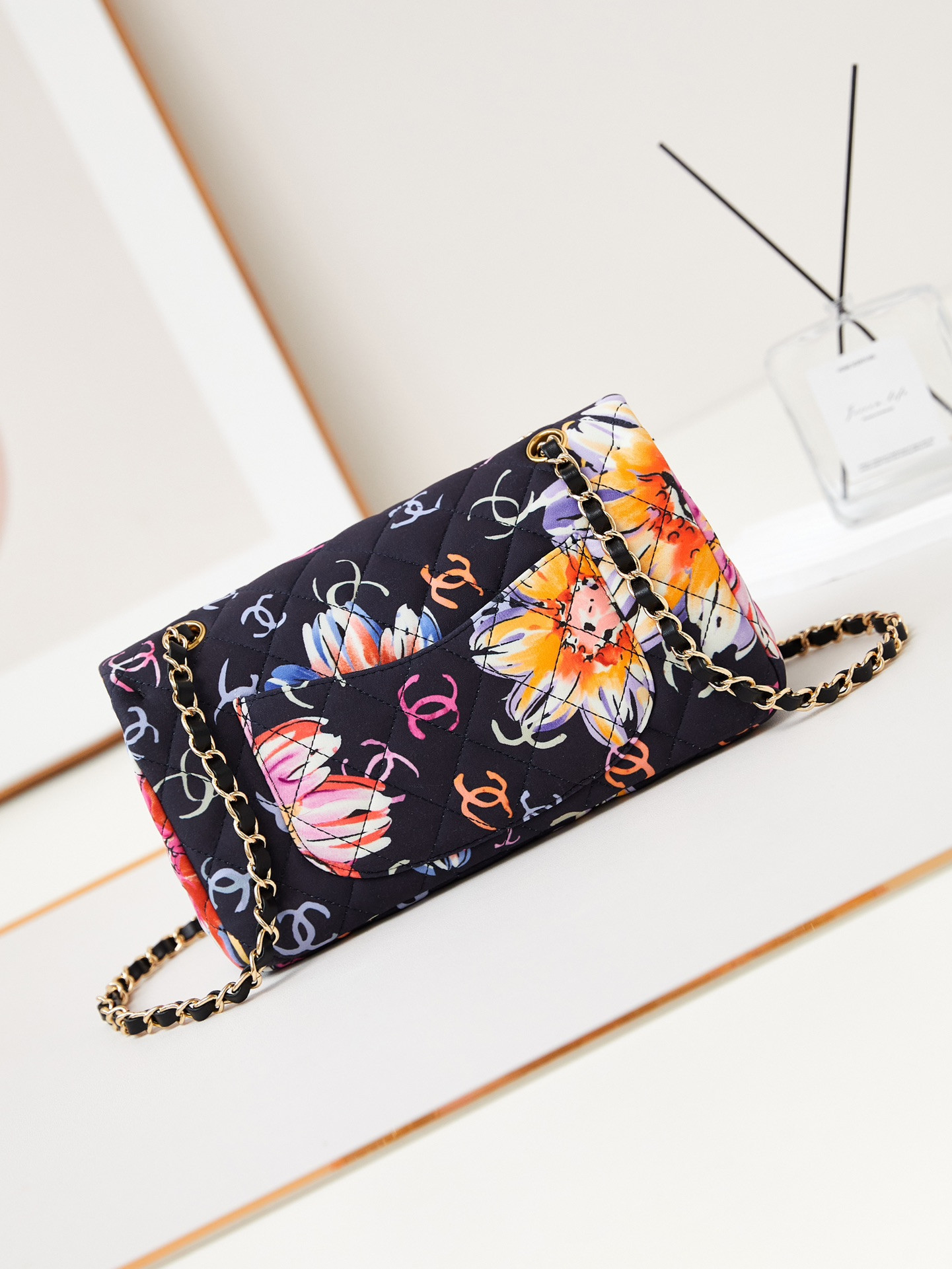 Ch*el classic flap bag 15.5×25.5×6.5cm