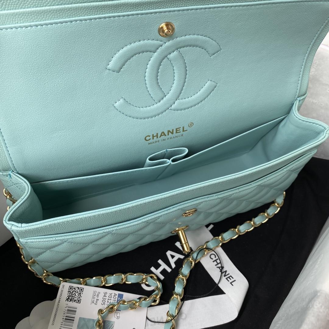 Ch*el classic flap bag 15.5×25.5×6.5cm