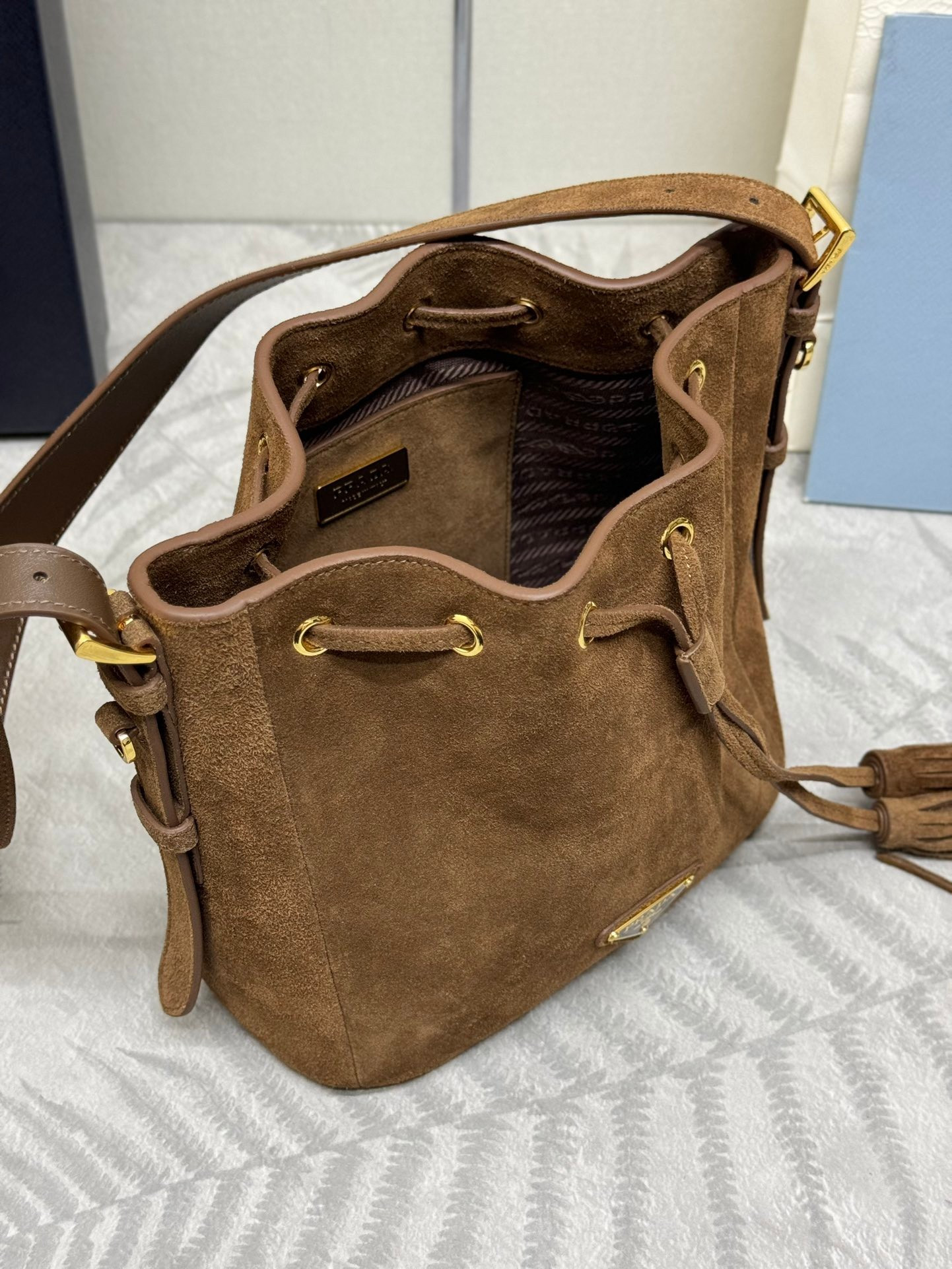 Pra*a mini-bucket bag 22x22x13cm