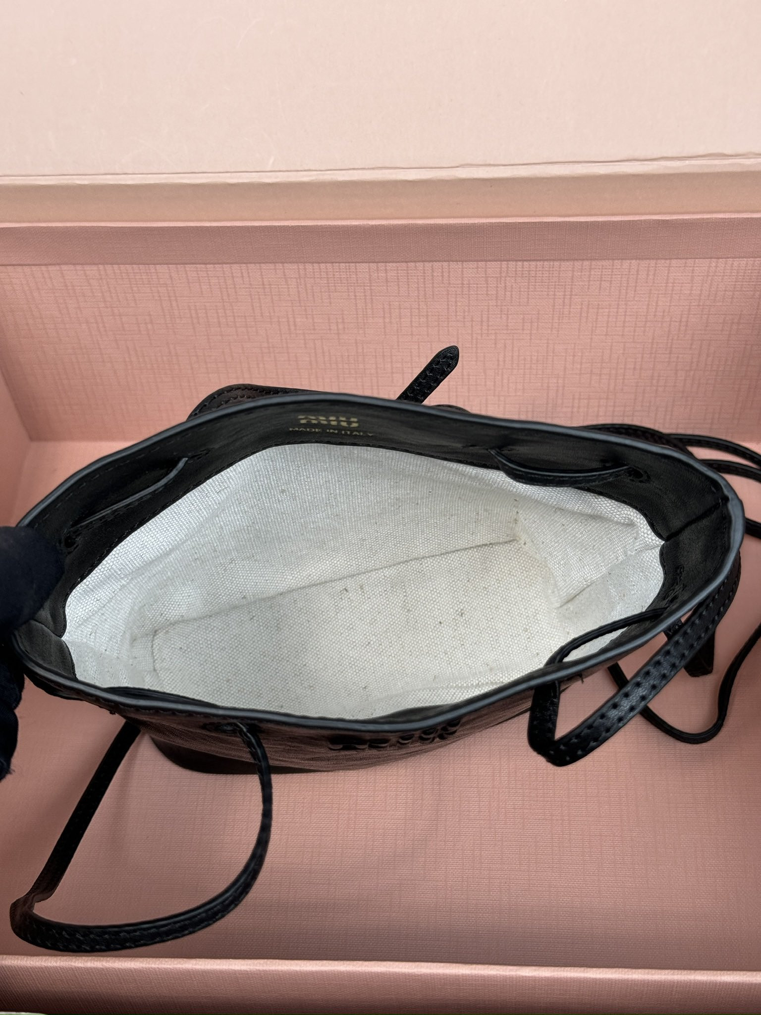 Miu Miu Nappa leather mini bag  17x14x6cm