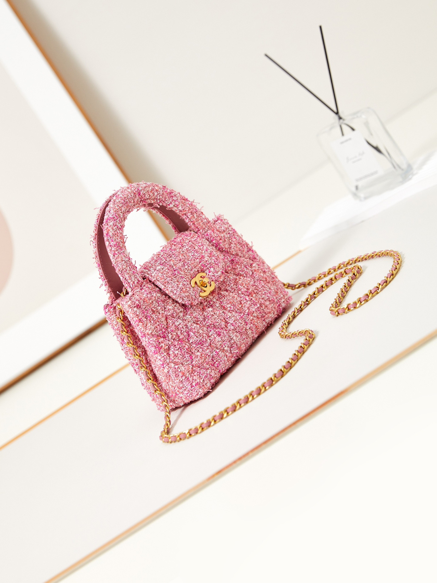 Ch*el 23k kelly 19x13x7cm