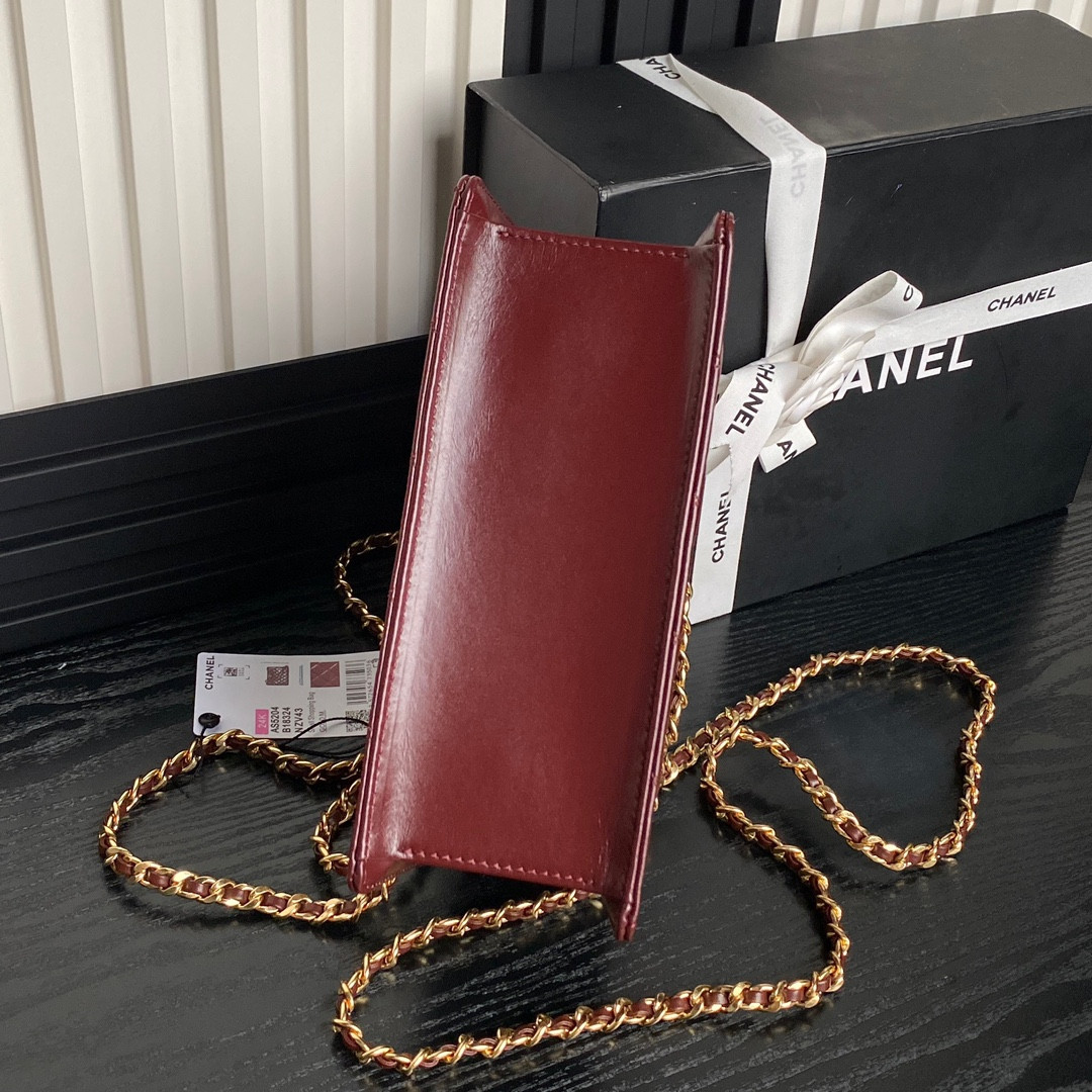 Ch*el 24k handbag 16×21×7cm