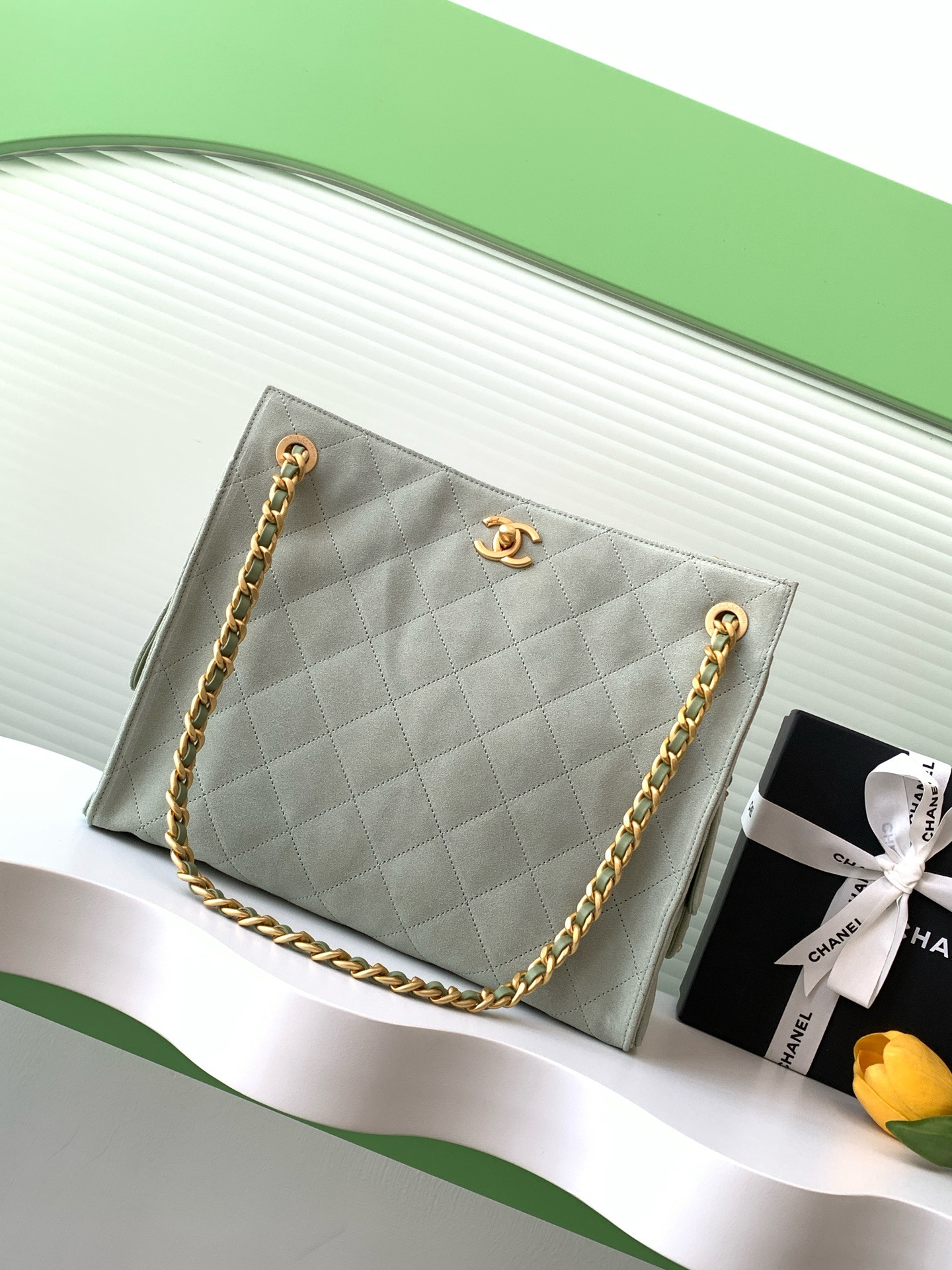 Ch*el shopping bag hobo 26x31x13cm