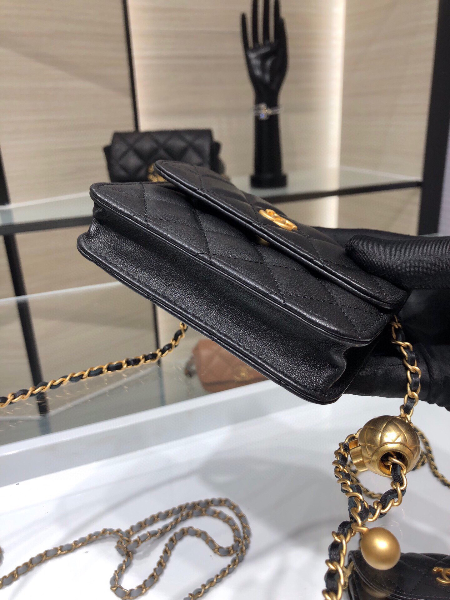 Ch*el 20s flap handbag ap1465 12x9cm