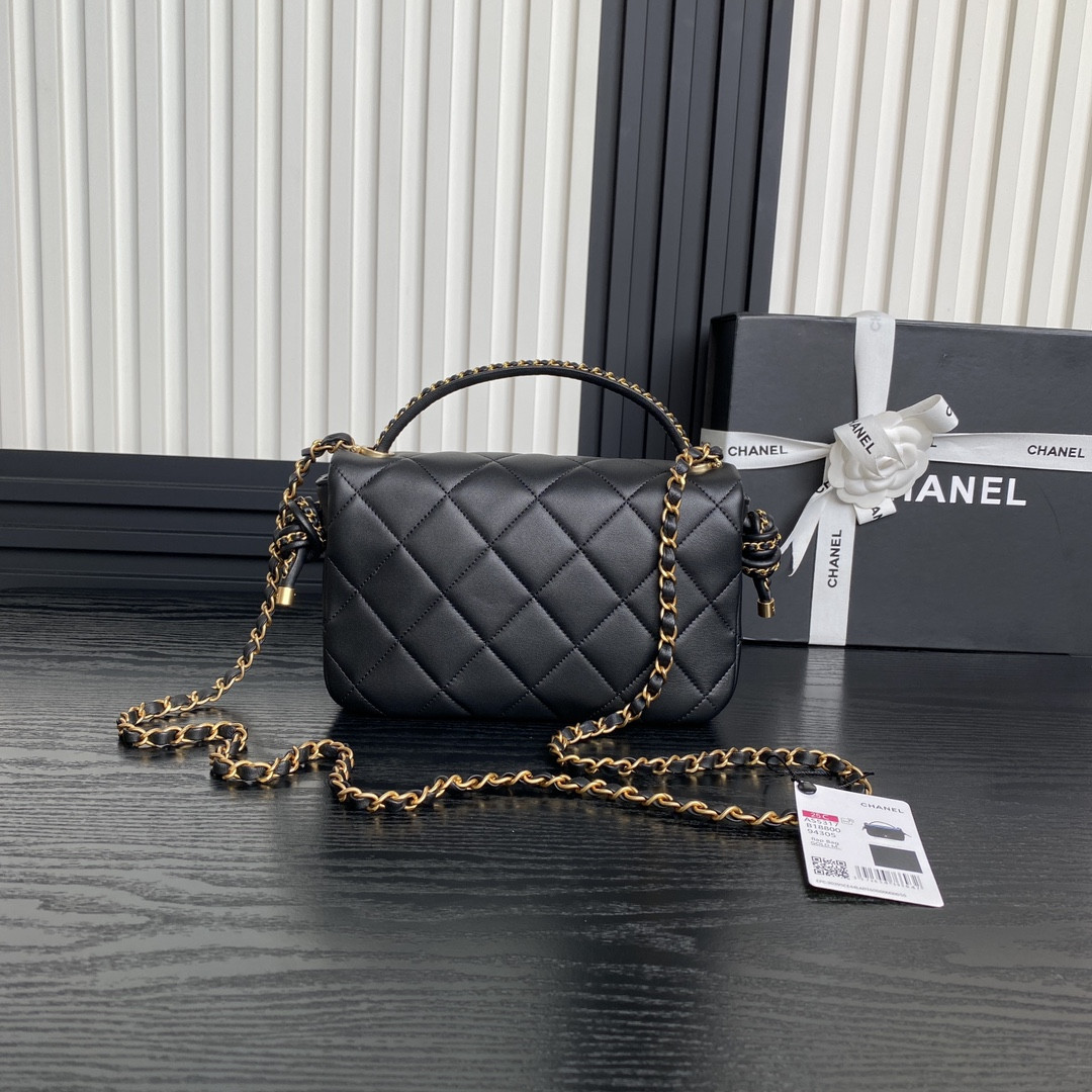 Ch*el flap handbag as5317 22x23.5x6cm