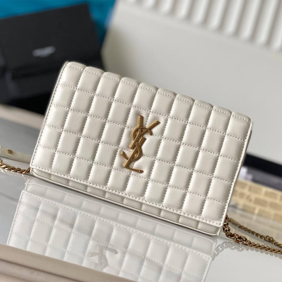 Y51 lambskin cassandre chain wallet
