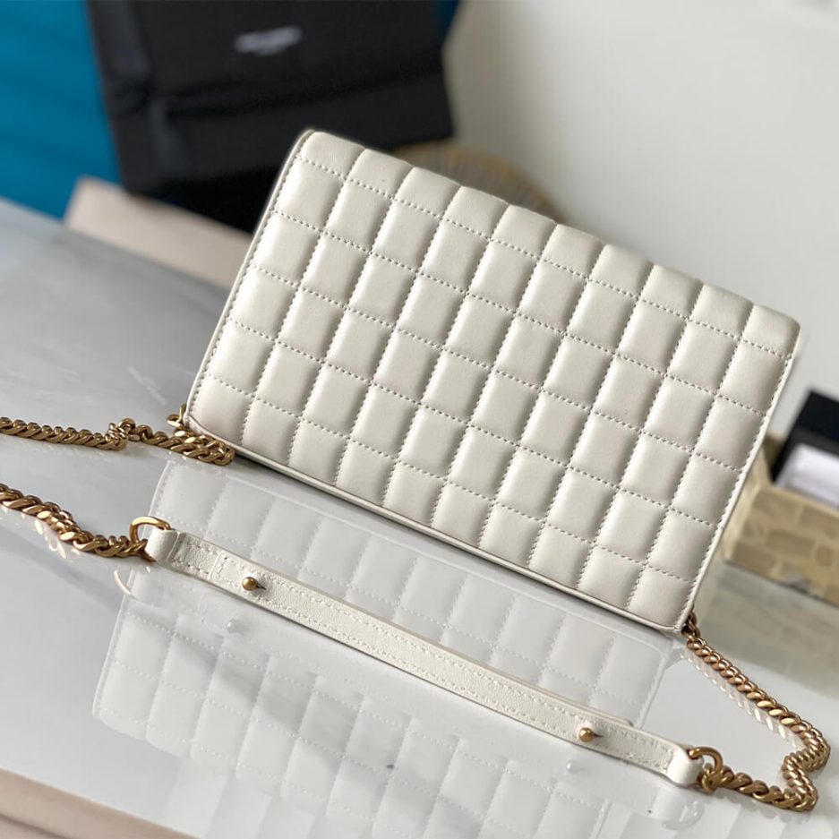 Y51 lambskin cassandre chain wallet