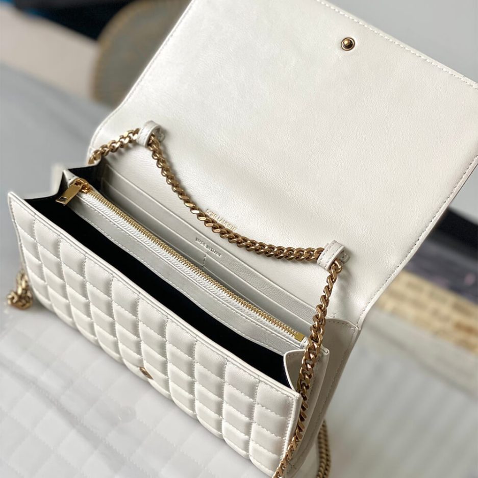 Y51 lambskin cassandre chain wallet